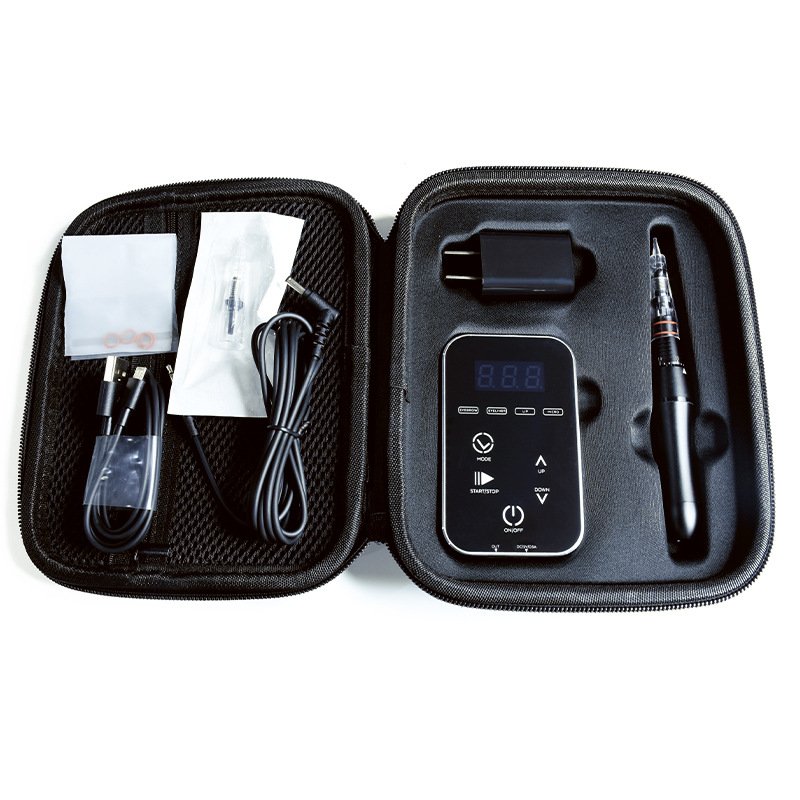 Custom Logo PMU Machine Lips Eyebrow Tattoo Gun Set Touch Digital Wireless SMP Supplies Semi Permanent Makeup Kit For Training