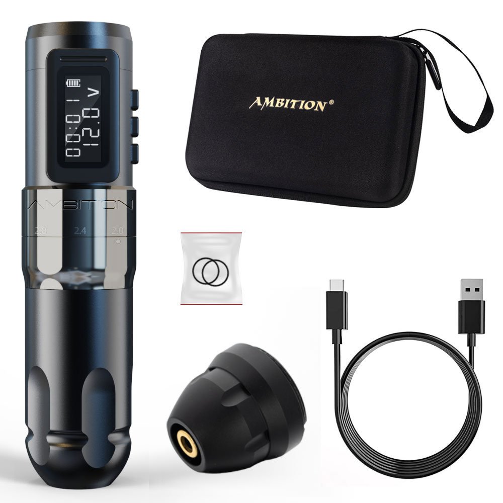 Hot Sale Private Label Professional Powerful Body Art High End Foot Switch Pedal Battery Short Rotary Wireless Tattoo Machine