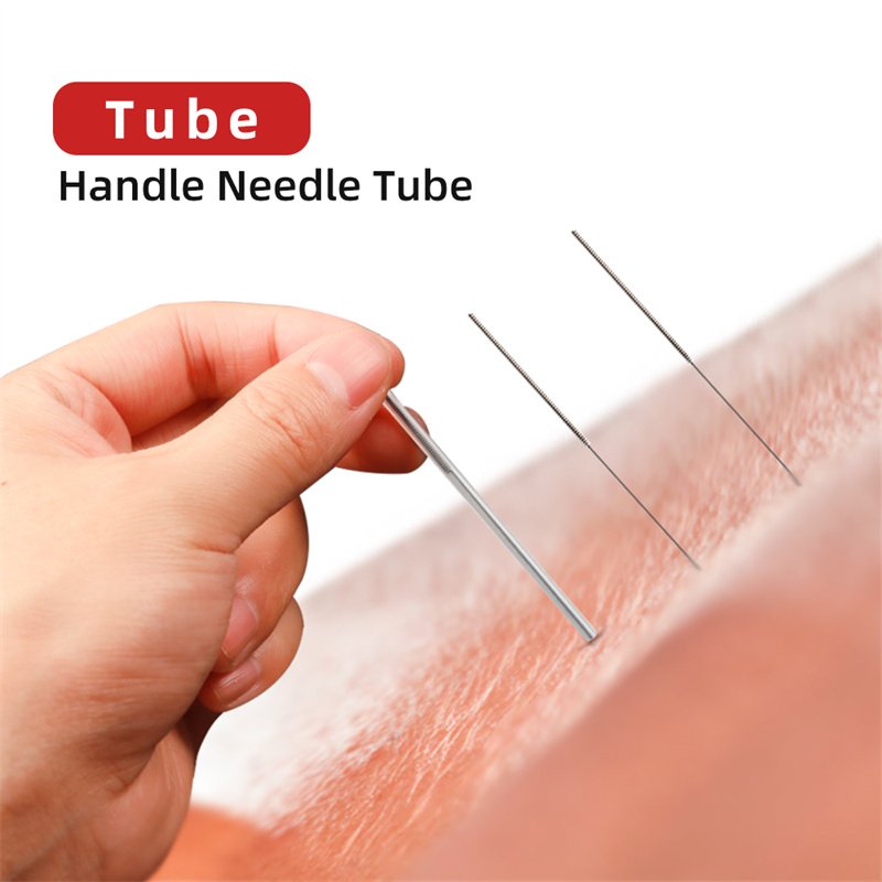 500pcs Chinese Medicine Acupuncture Needles Stainless Steel Painless needle Sliver handle