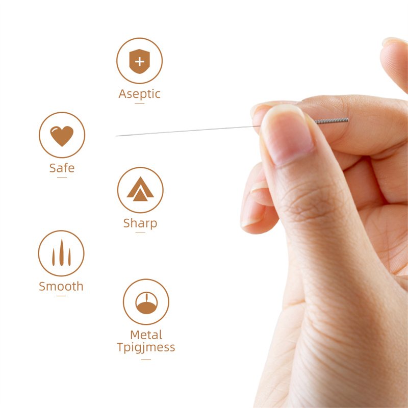 500pcs Chinese Medicine Acupuncture Needles Stainless Steel Painless needle Sliver handle