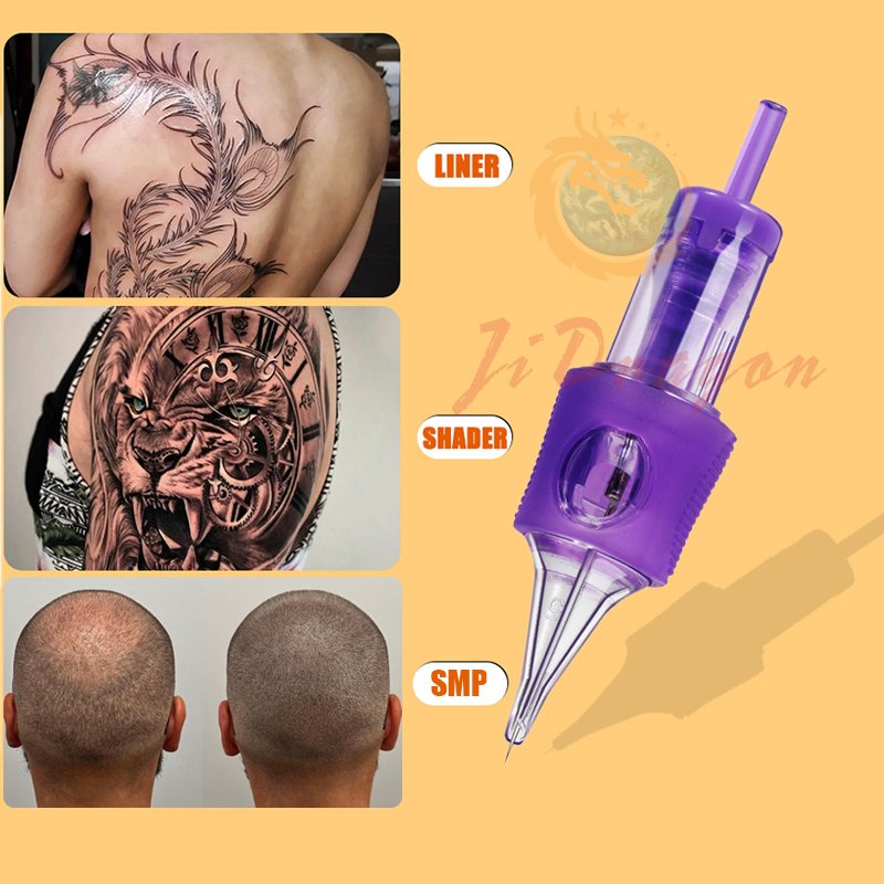 JiDragon Universal Tattoo Cartridge Needles Wholesale Tattoo Purple Needle RL RS F SMP Size