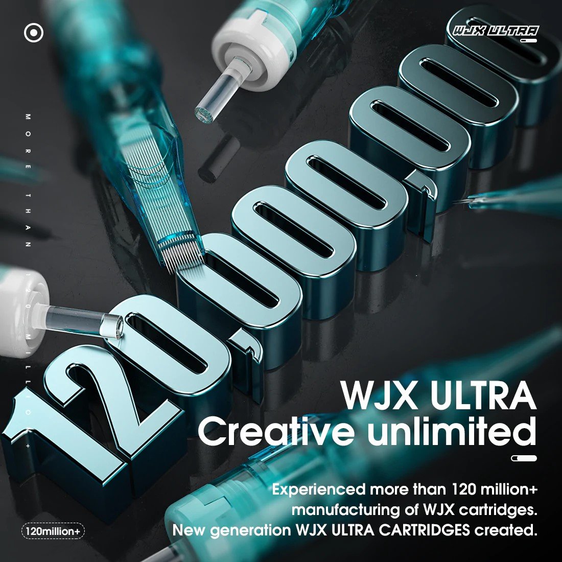 2024 WJX factory RM/RL/M1/RS 0.35mm Disposable Semi-Permanent Eyebrow Makeup Needles for Tattoo Gun WJX ultra cartridge