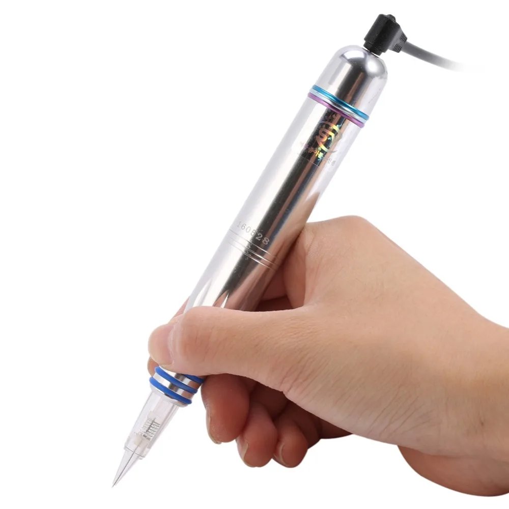 Top Grade Permanent Makeup Digital Pen Professional Eyebrow Lip Eyeliner Tattoo Machine Set + Microblading Gun Cartridge Needles