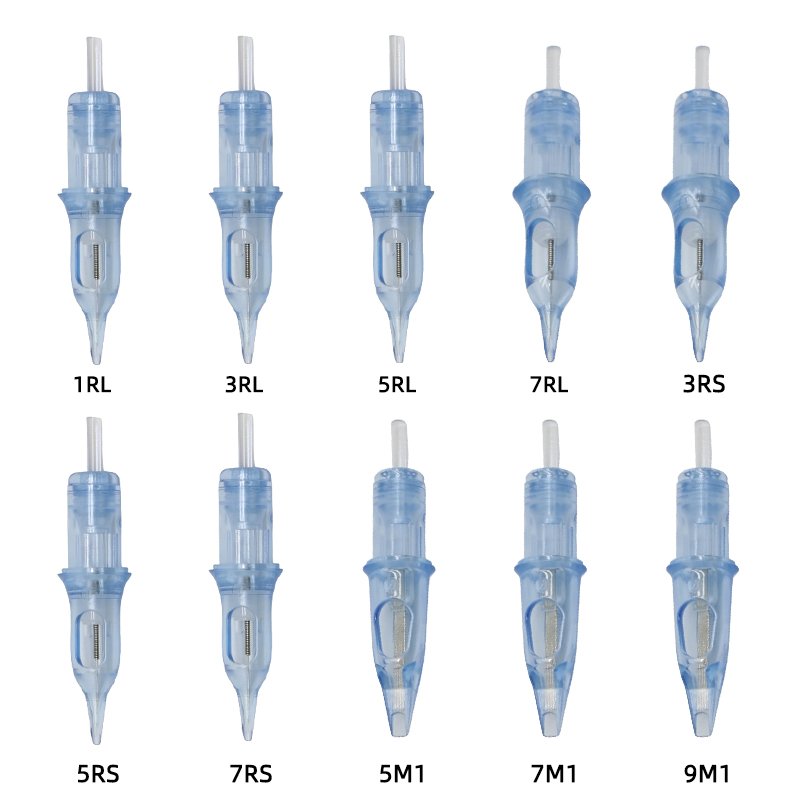 Senmei.pen Blue Tattoo Cartridge Needle 1 3 5 7 9 11 13 14 15 RL RM RS M1 For Tattoo Machine Pen Needle Accessories