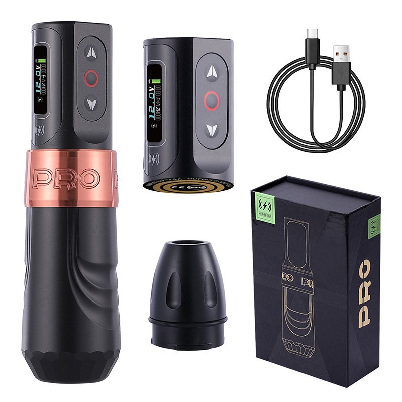 OEM Hot Selling New Wireless Iron FLUX MAX Popular Wireless Tattoo Machine Gun Rotary Set With Two Batteries Tattoo Machine