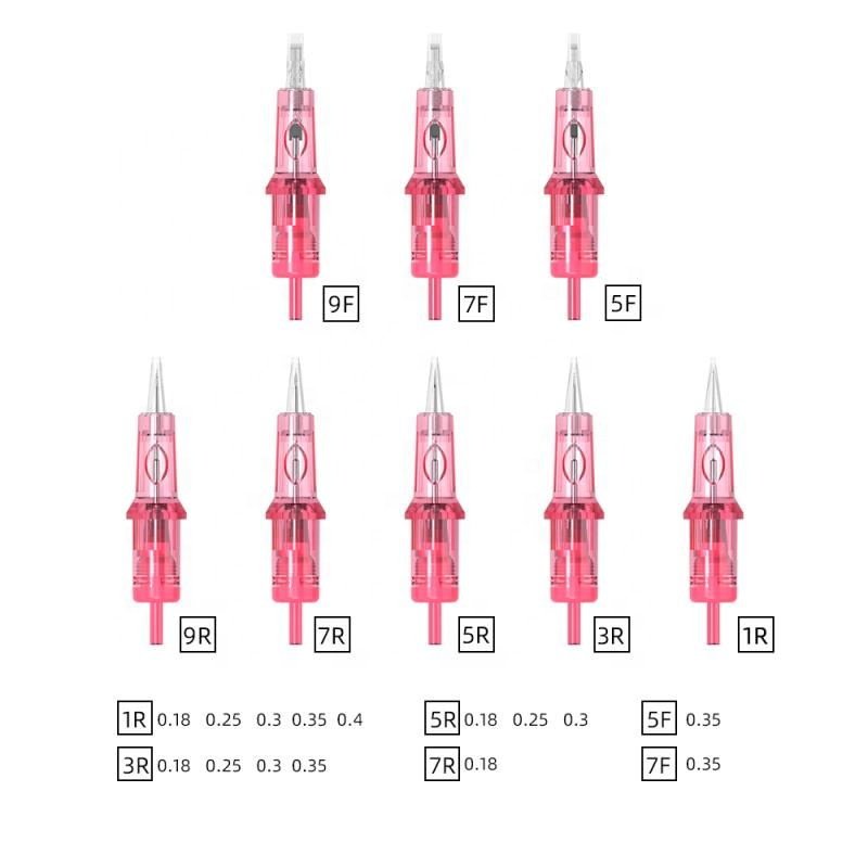 New Pink PMU Tattoo Cartridge Needle Tattoo Supplies Permanent Makeup Cartridge Needles For Tattoo Machine