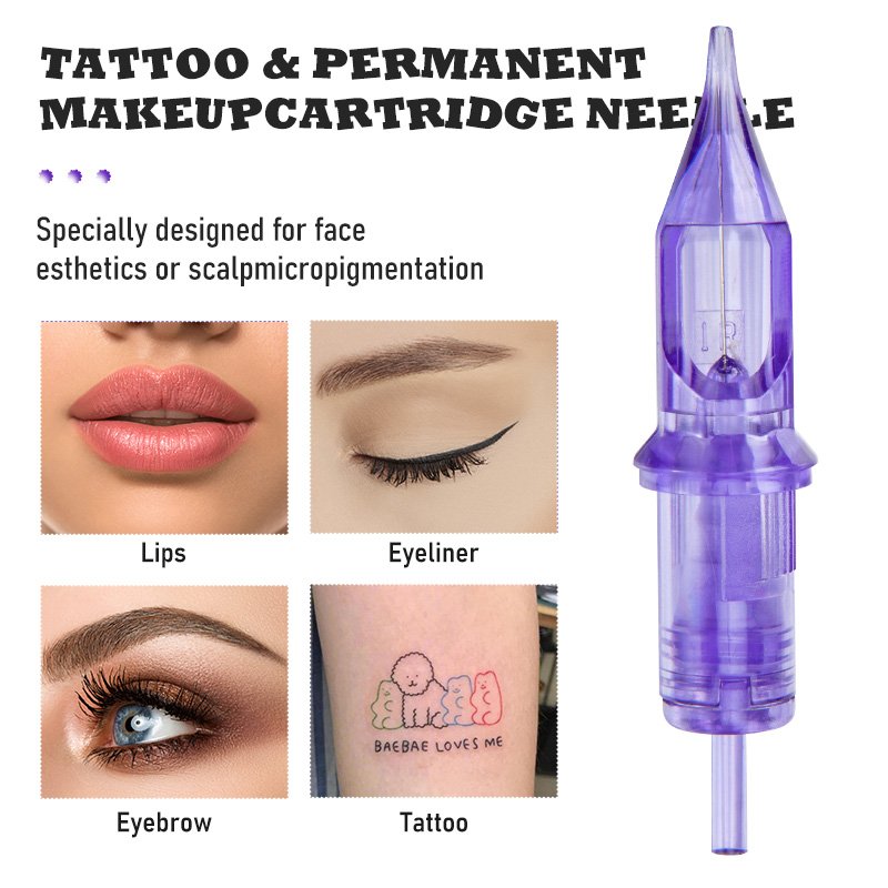 Disposable Tattoo Needles Cartridge Permanent Eyebrow Lips Makeup Cartridge Tattoo Needles for Body