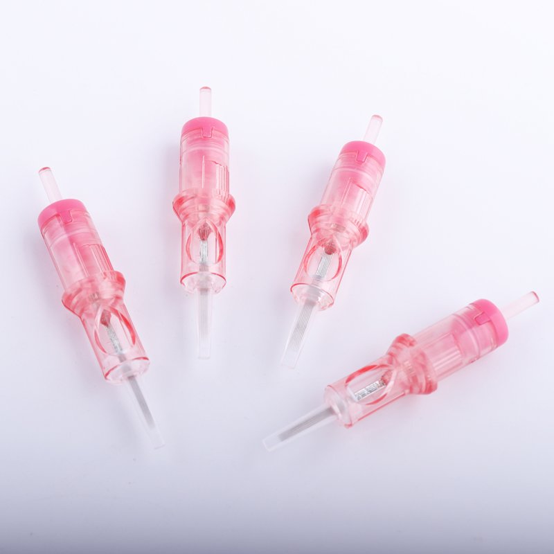 100% EO Gas sterilized Pink VIPER PMU&SMP Flat Tattoo Membrane Cartridge Needle