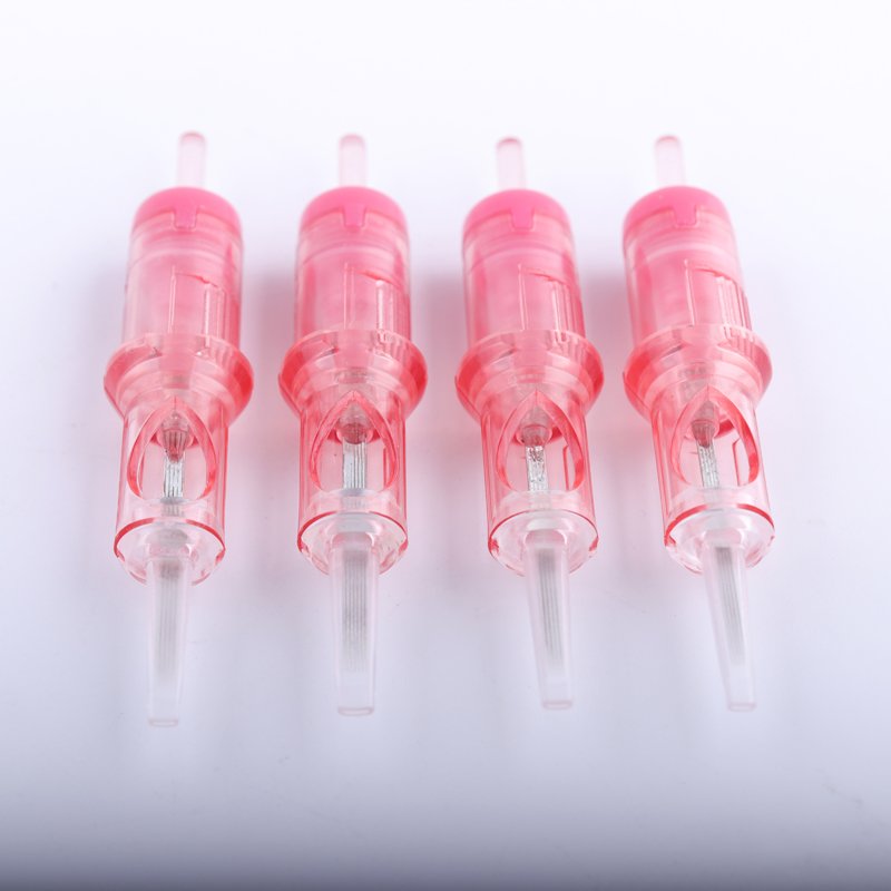 100% EO Gas sterilized Pink VIPER PMU&SMP Flat Tattoo Membrane Cartridge Needle