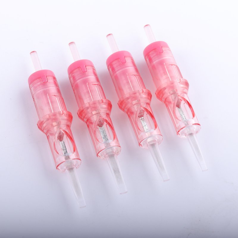100% EO Gas sterilized Pink VIPER PMU&SMP Flat Tattoo Membrane Cartridge Needle