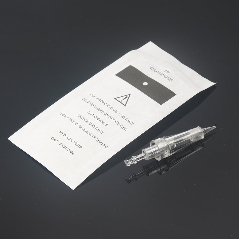 Hotsale T shape 1RL Tattoo Needle Cartridge disposable permanent makeup cartridge needles For digital permanent makeup machine