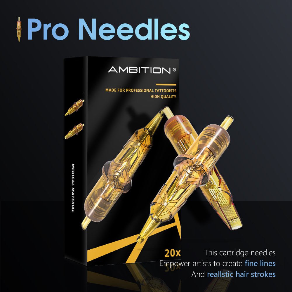 Ambition Storm Wand Powerful Coreless Motor Rotary Wireless Tattoo Machine Pen Set Tattoo Gun Kit with Cartridge for Body Art