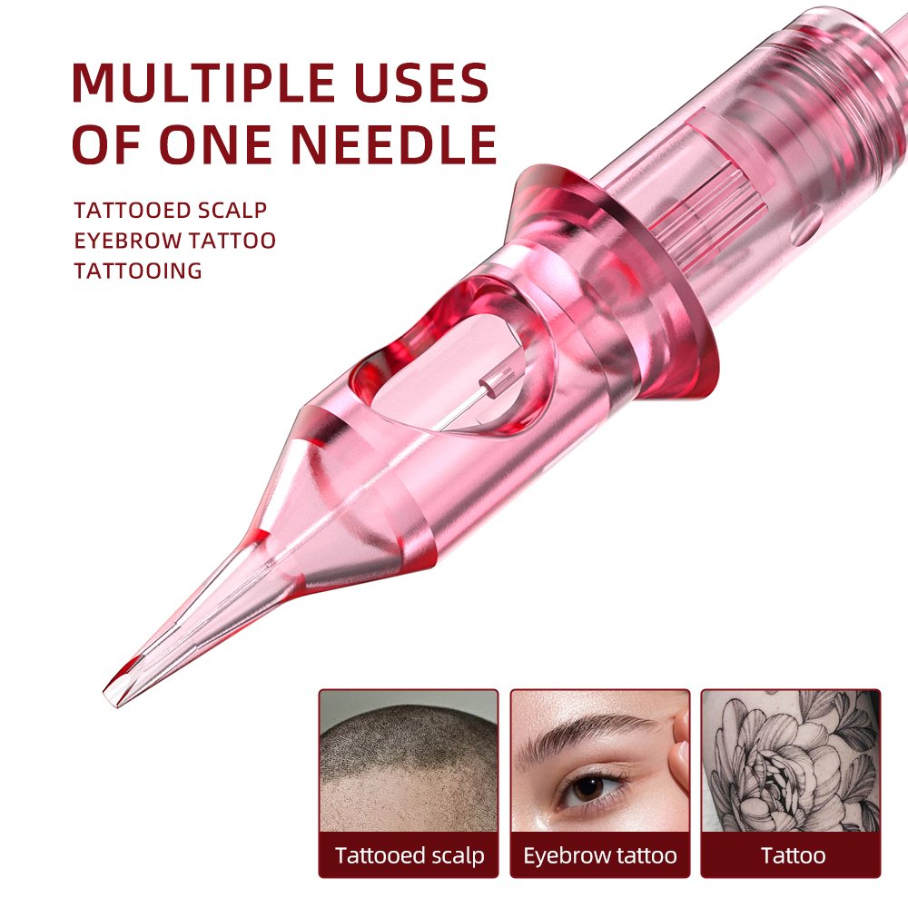 Charm Princess Pink Color Permanent Makeup Needles Use For Eyebrow Tattoo Lip tattoo