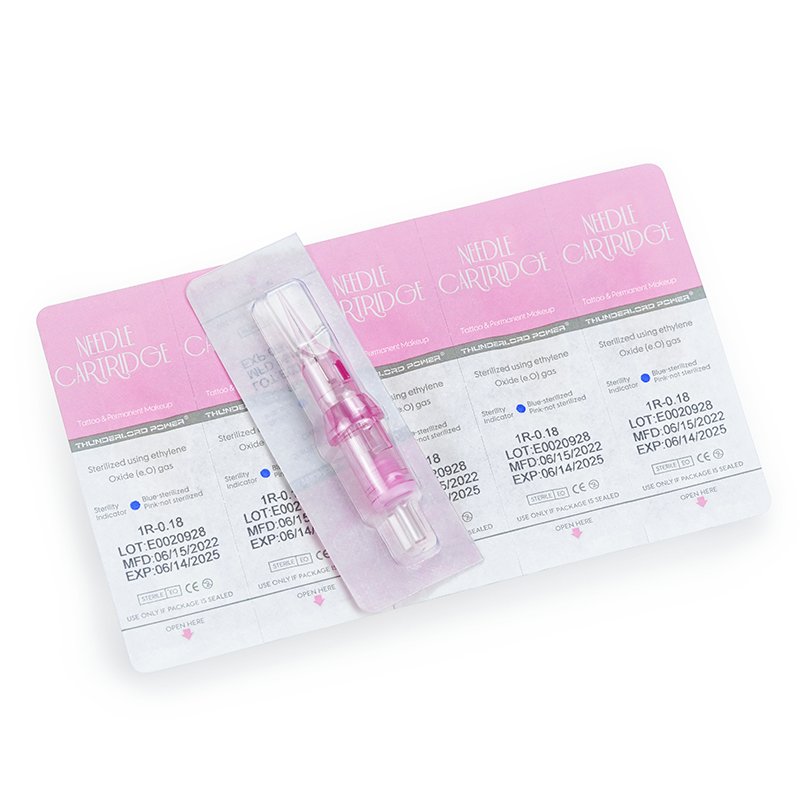 Hotsale! Thunder lord Power tattoo needles permanent makeup needles RL/RS/CM/U/XF Universal pink cartridge needles