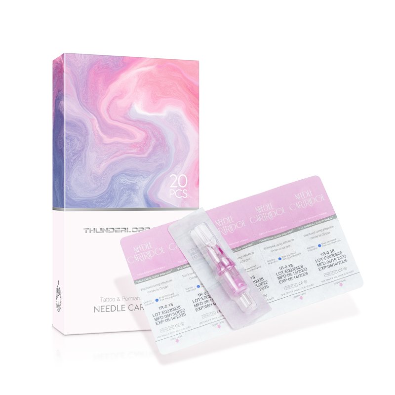 Hotsale! Thunder lord Power tattoo needles permanent makeup needles RL/RS/CM/U/XF Universal pink cartridge needles