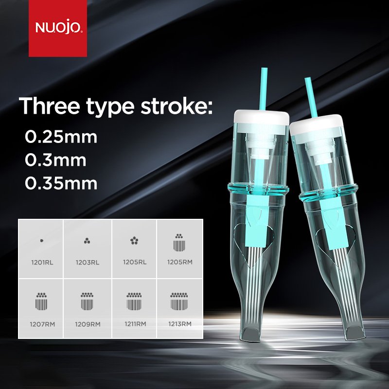 Customized MTSTattoo Needles Cartridge Safety Disposable Needle Body PMU Permanent Makeup Cartridges Needle