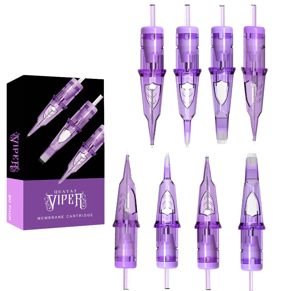 QUATAT VIPER Purple Tattoo Cartridge Permanent Makeup Tattoo NeedleTattoo Disposable Needle Cartridges