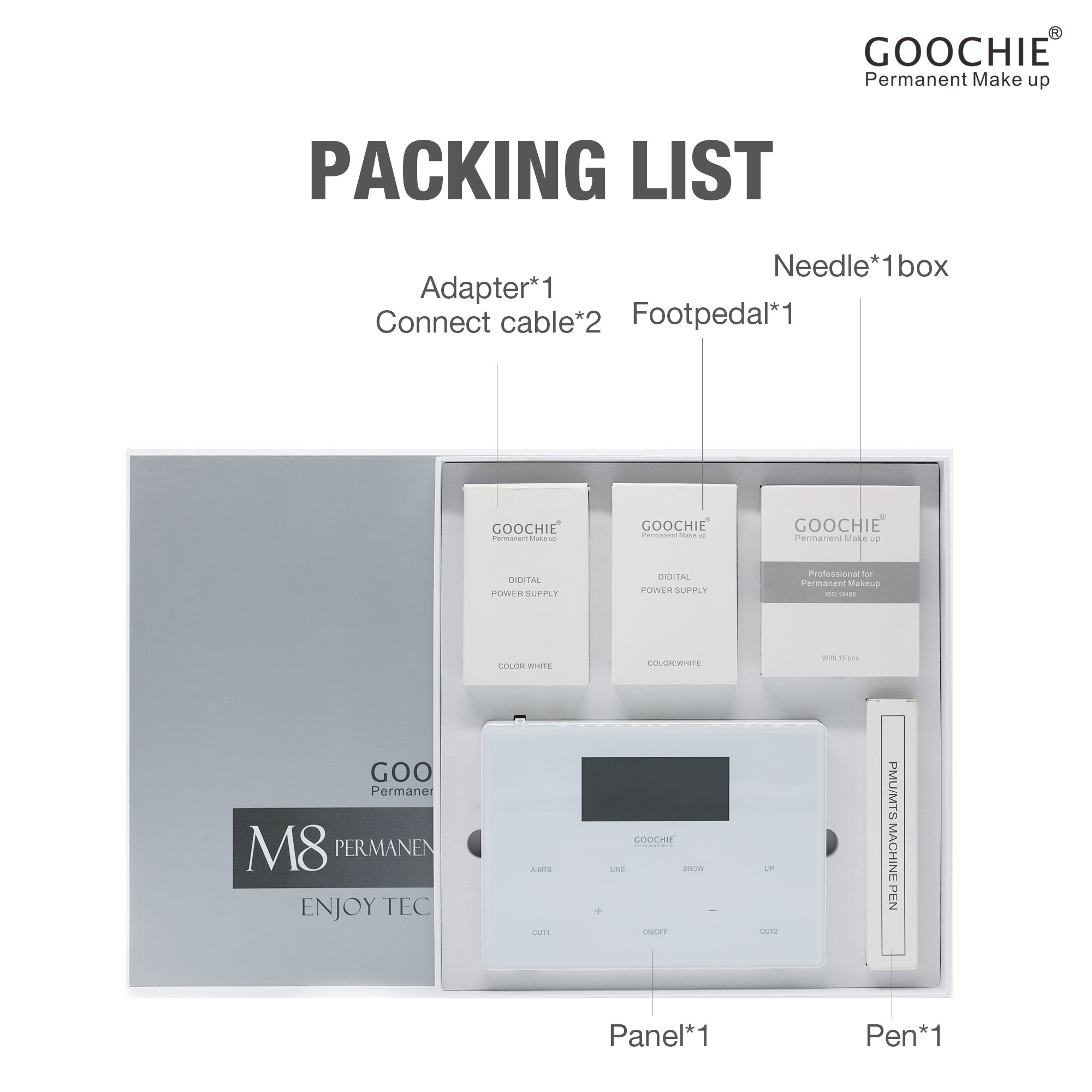 Hair Micropigmentation Permanent Makeup Machine kit Microblading Tattoo Machines with Swiss Motor Rotary Pen Cartridge needles