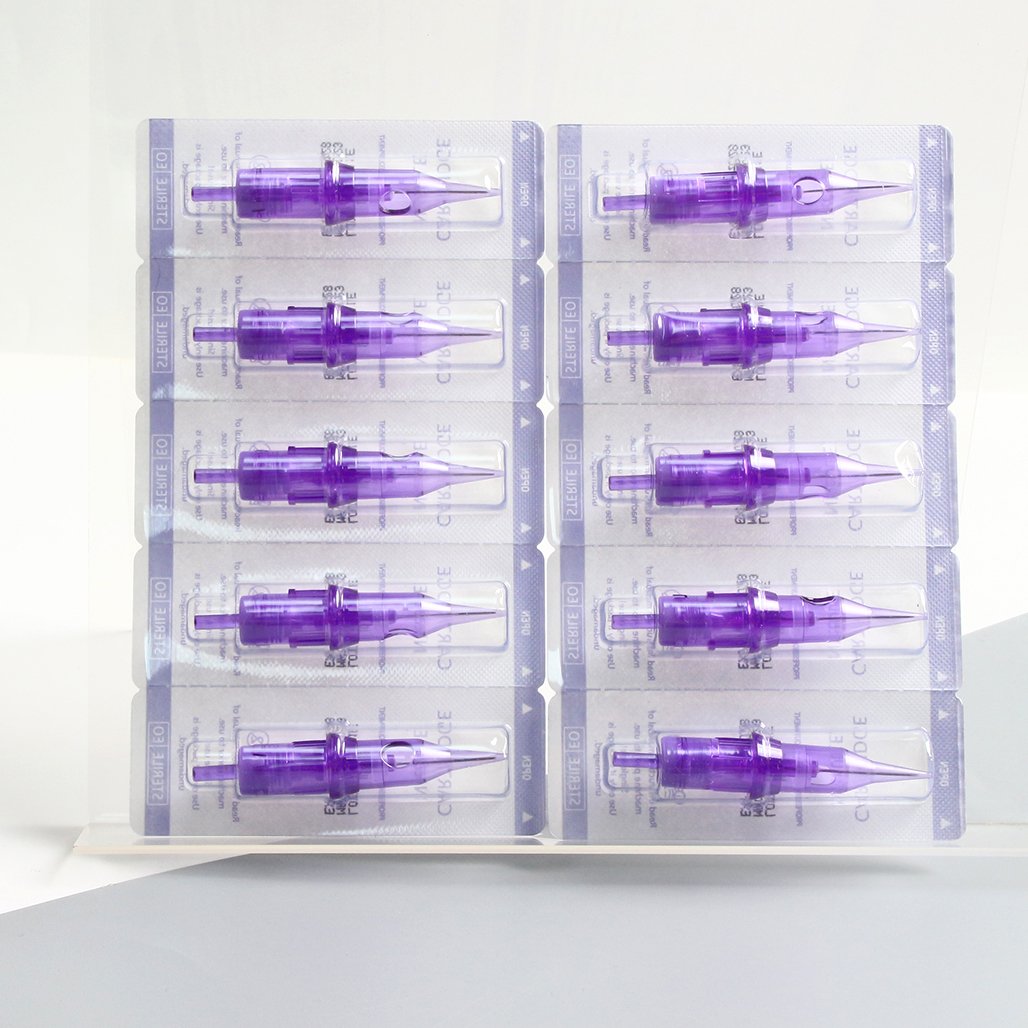 MONA 50PCS RL/RS/RM/M1 Tattoo Needle Cartridges #10 0.3MM Standard Size Disposable Tattoo Machine Needles