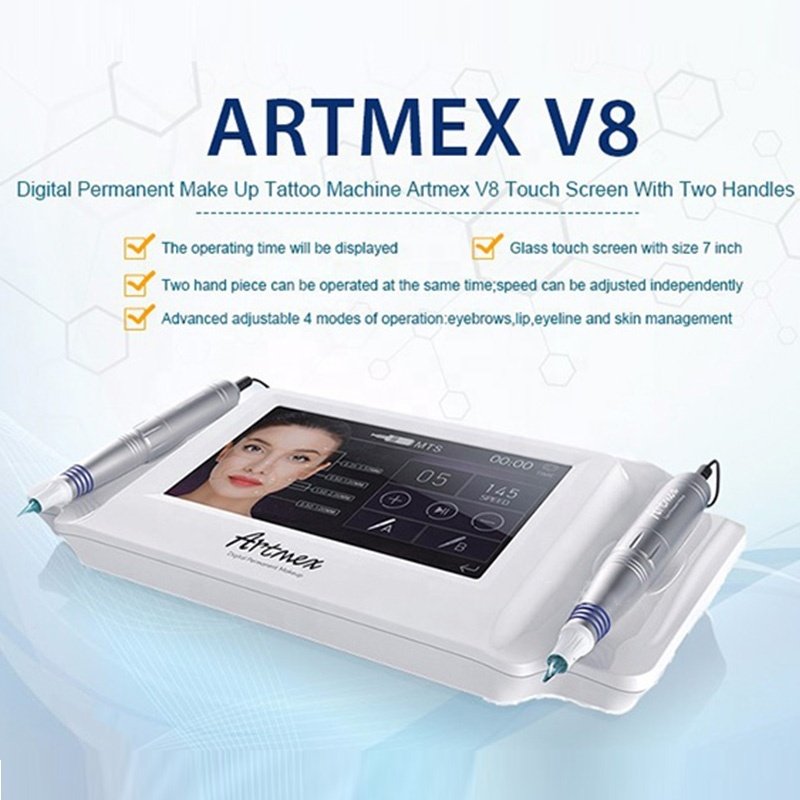 digital PMU MTS Permanent makeup tattoo Microneedling machine with 10 Speed Levels 7 inch TOUCH SCREEN for Eyebrows Eyeliner Lip