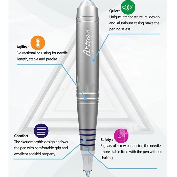 digital PMU MTS Permanent makeup tattoo Microneedling machine with 10 Speed Levels 7 inch TOUCH SCREEN for Eyebrows Eyeliner Lip