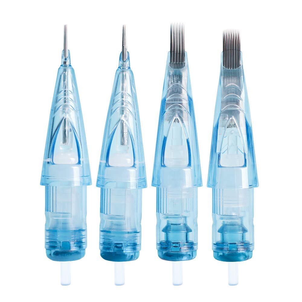 2024 Great Quality Wholesale Eo Gas Sterilized Transparent Tattoo Needle For Body Makeup WJX cartridge