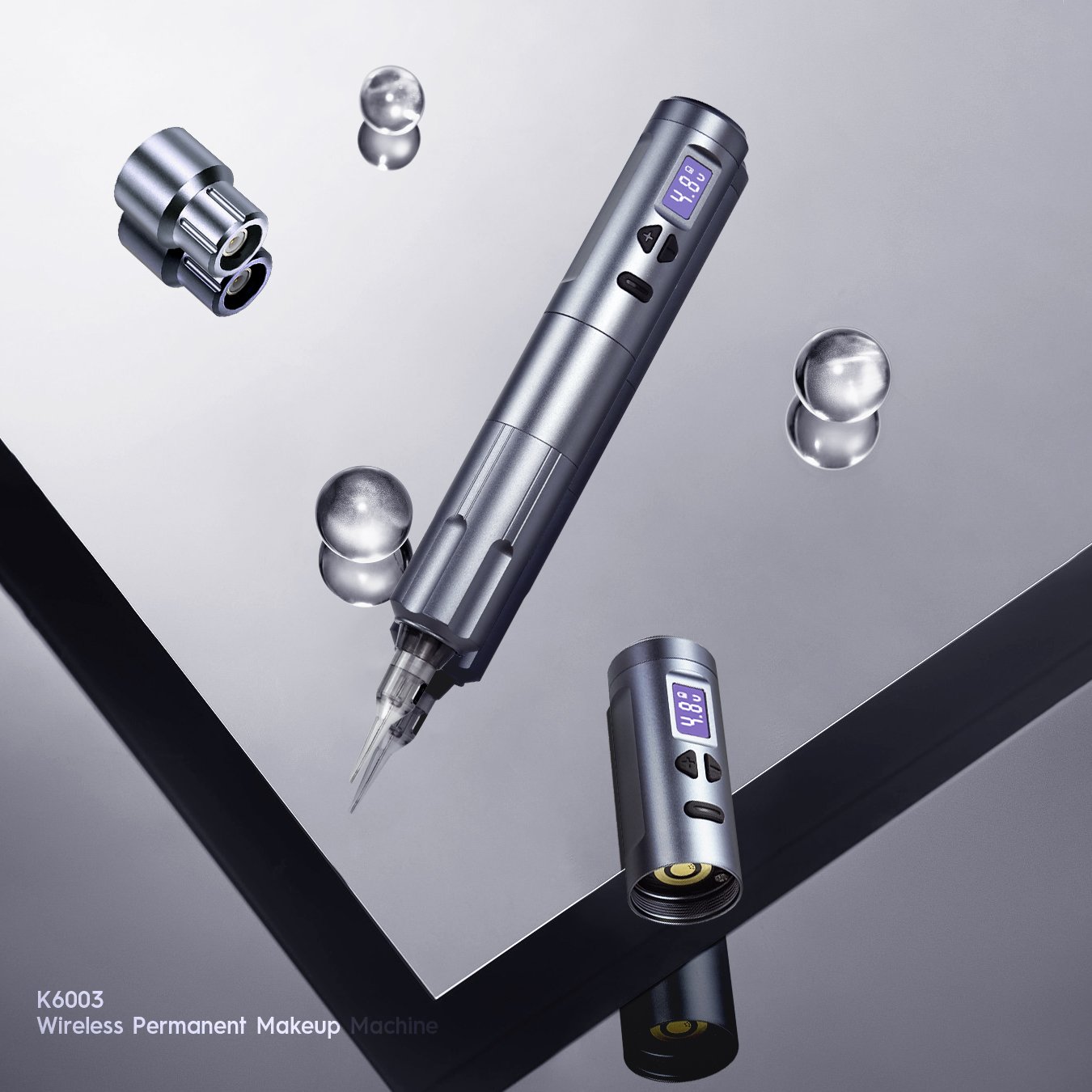 Biomaser Tattoo Supplies Send Inquiry K6003 Wireless Machine Pen Tattoo Gun Cordless Permanent Makeup Dermografo Machine