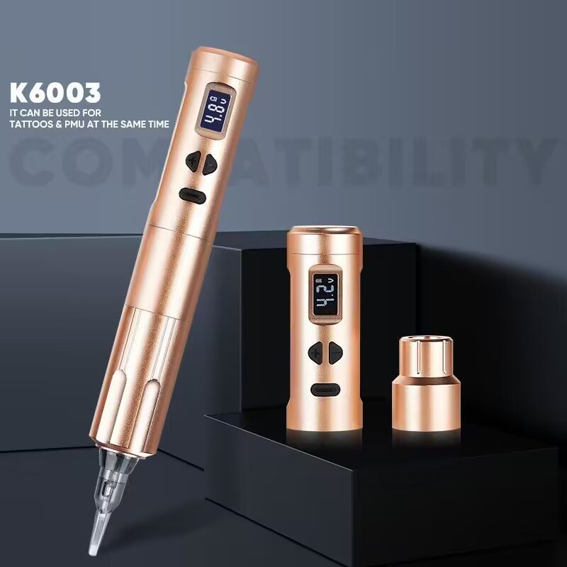 Biomaser Tattoo Supplies Send Inquiry K6003 Wireless Machine Pen Tattoo Gun Cordless Permanent Makeup Dermografo Machine