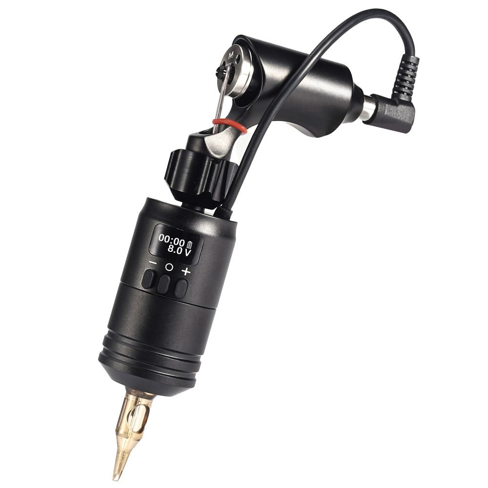 XNET Rechargeable Electric Adjustable Tattoo Wireless Battery Grip Tattoo Power Grip for Rotary Motor Machine