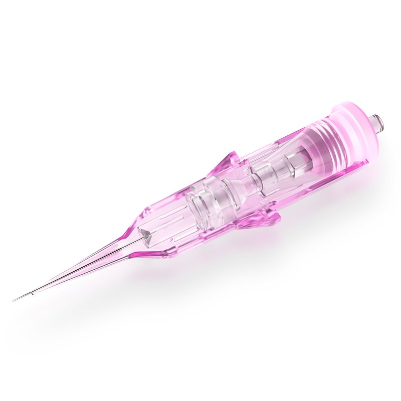 Biomaser OEM and customs new pink universal cartridges needles for tattoo professional sterilized tattoo membrane needle agujas