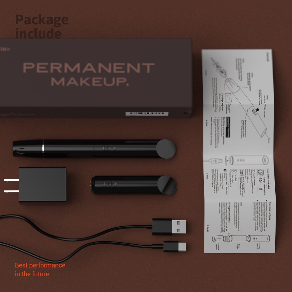 2024 Solong RHEIN EM162 High Quality OEM Tattoo Eyebrow Lip Eyeline Wireless Semi Permanent Makeup Machine for Beauty Salon
