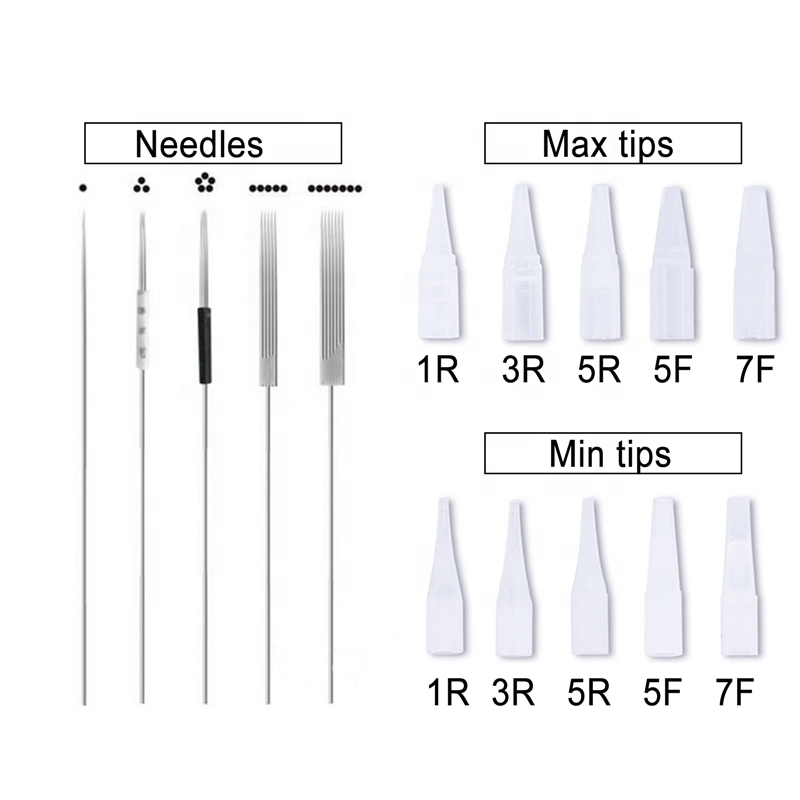 BL Tattoo Needle Tips Disposable Eyebrow Tattoo Needles Cap For Permanent Makeup Microblading Tattoo Accessories