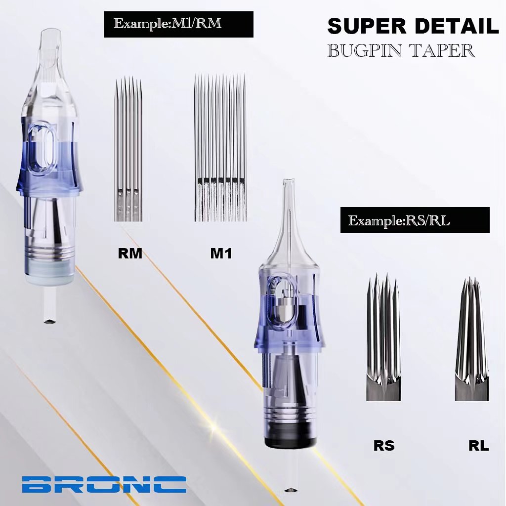 Cnc Safety Metallic Cartridge Needle Tattoo Supply Oem Wholesale Eyebrow Membrane Custom Tattoo Cartridge Needle Disposable