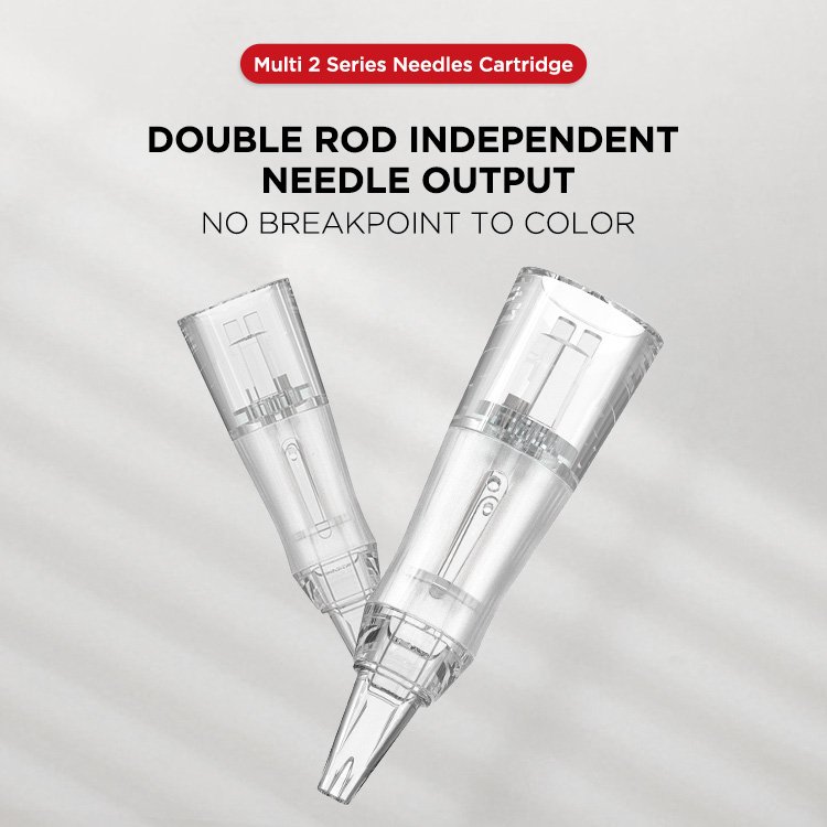 Famisoo Pmu double needles Professional Eyebrow Lip Eyeliner Disposable kwadron 1r needles pmu cartridge