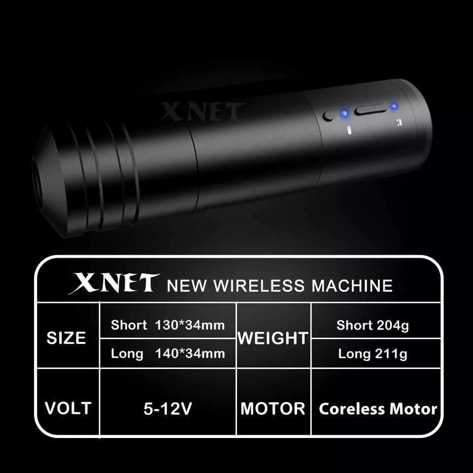 Wireless Rotary Tattoo Machine Pen XNET Elite Lithium Battery Tattoo Pen Professional Tattoo Gun For Body Art