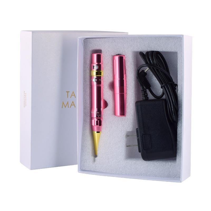 Professional Wireless Rechargeable Digital Permanent Makeup Tattoo Machine Stainless Steel Electric Microblading Machine