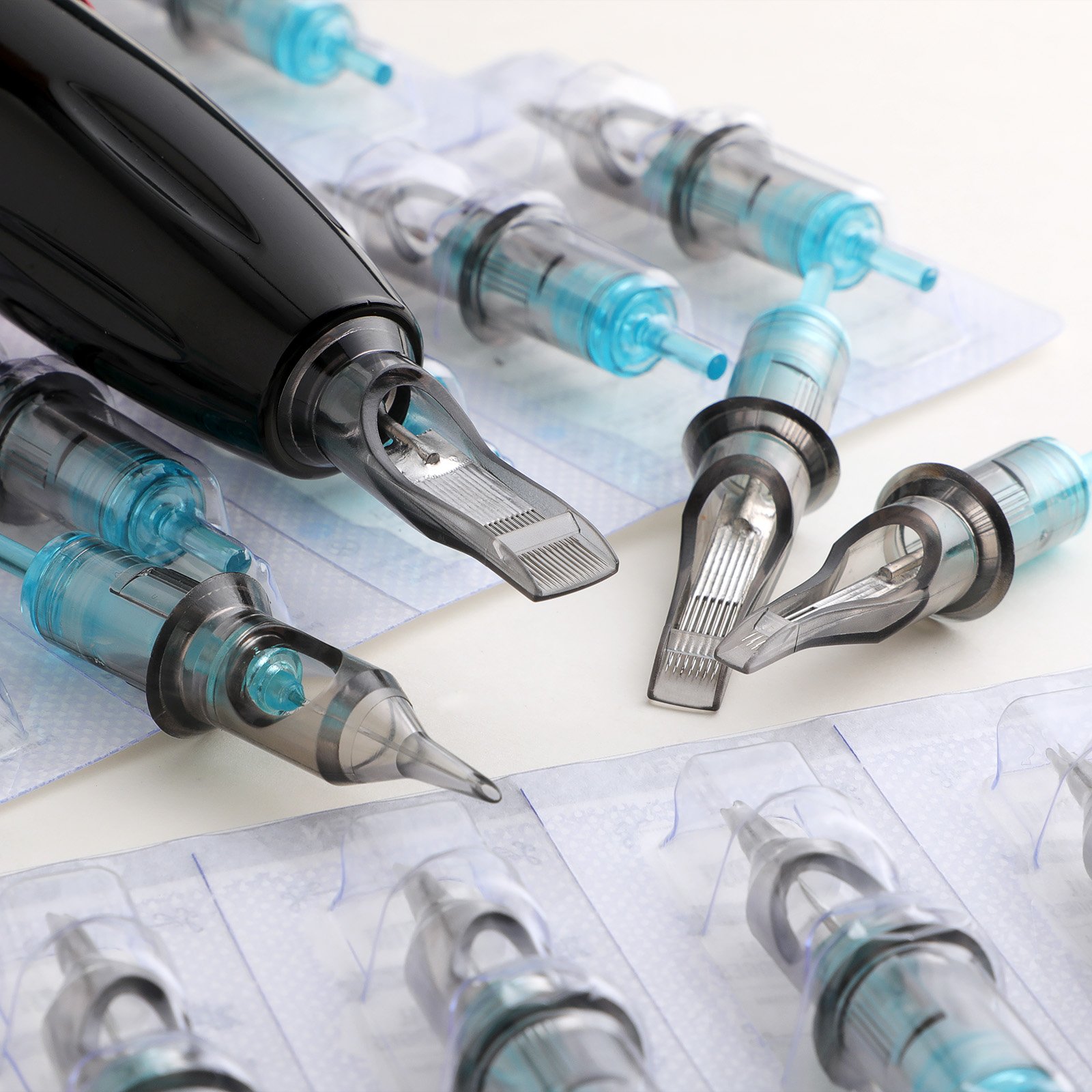 20pcs/box Factory Wholesale OEM logo box Disposable Premium Quality Tattoo Cartridges Needles with Membrane