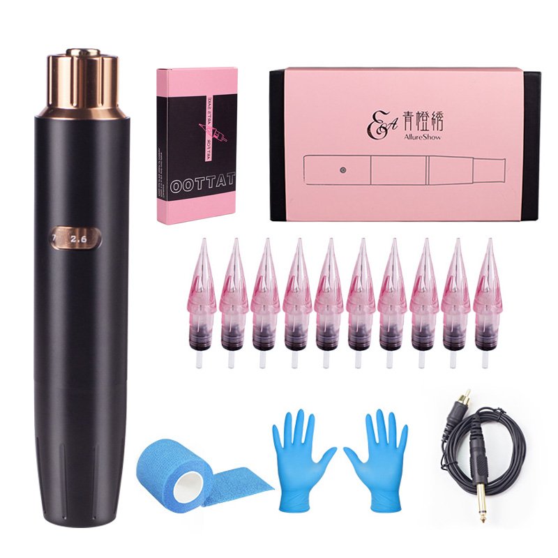 pmu machine can adjust stroke for tattoo permanent makeup beauty with power supply