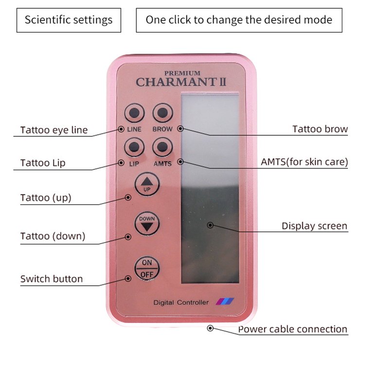 Permanent Makeup needle battery eyebrow eye lip liner tattoo machine pen kit