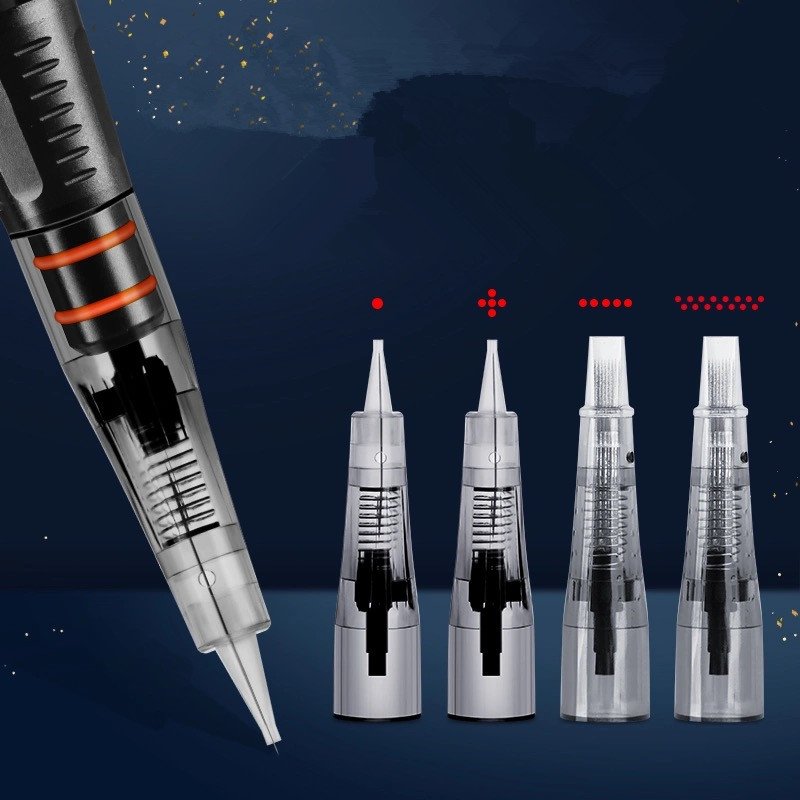 Eyebrows Tattoo Cartridge Professional Hairstroke 1R 0.18 0.25 0.3 0.35mm Permanent Makeup Machine Needles