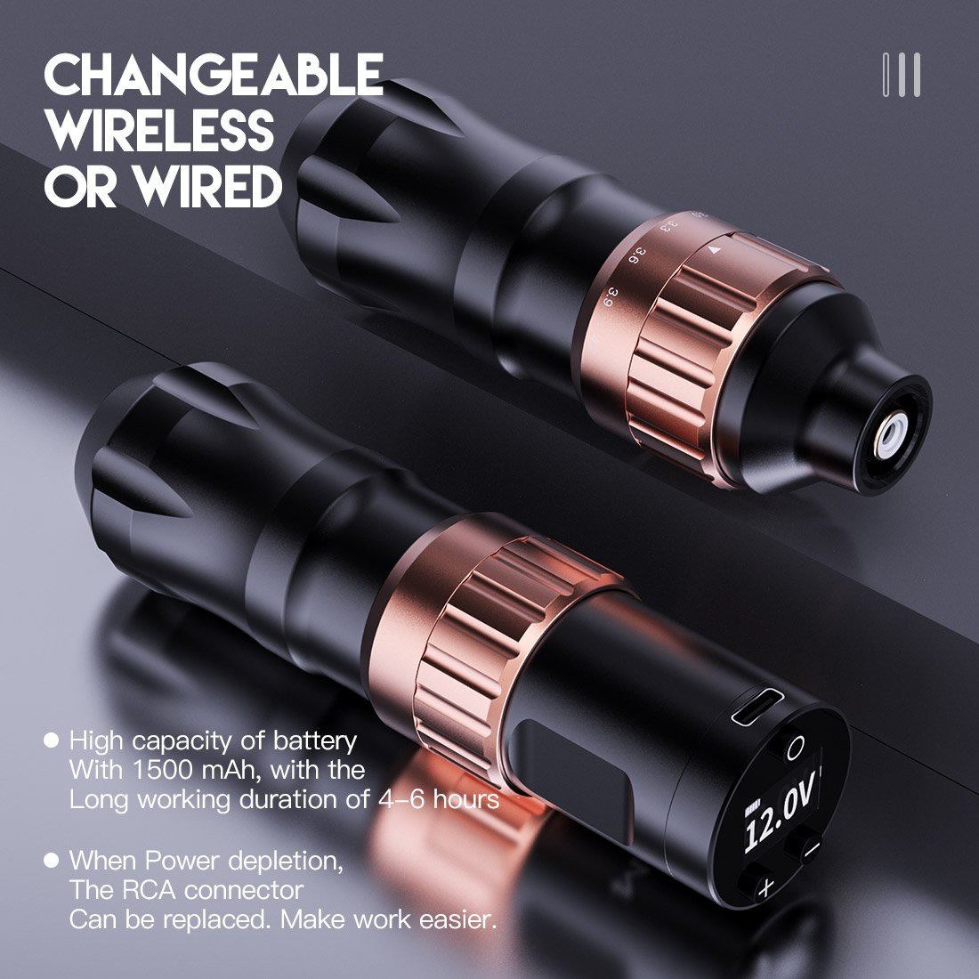 Dragonhawk Mast Fold 2 Wireless Tattoo Cartridge Needles Tattoo Machine Pen