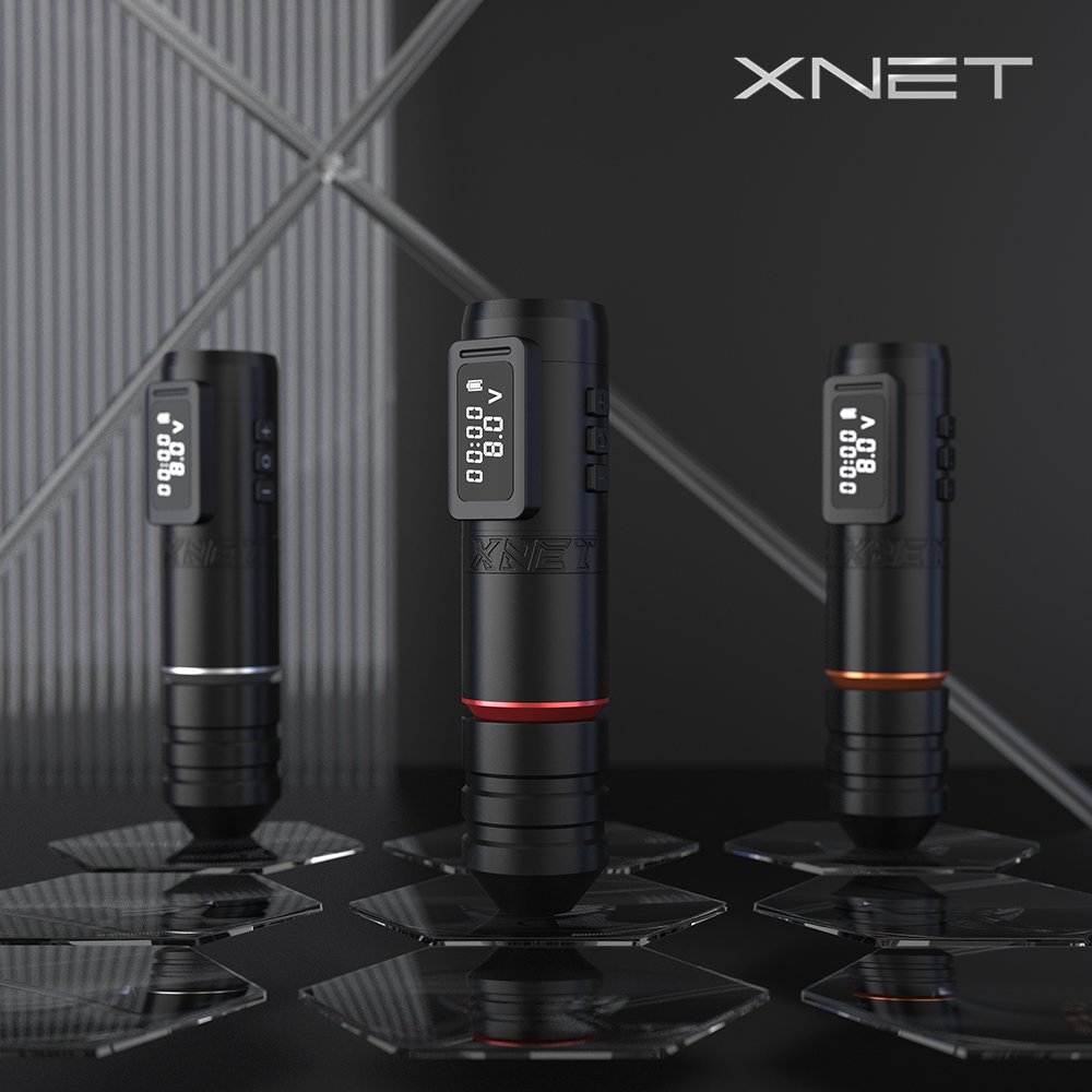 XNET Vane 3.5mm/4.0mm Stroke Powerful Brushless Motor Rotary Pen Wireless Tattoo Machine for Body Art