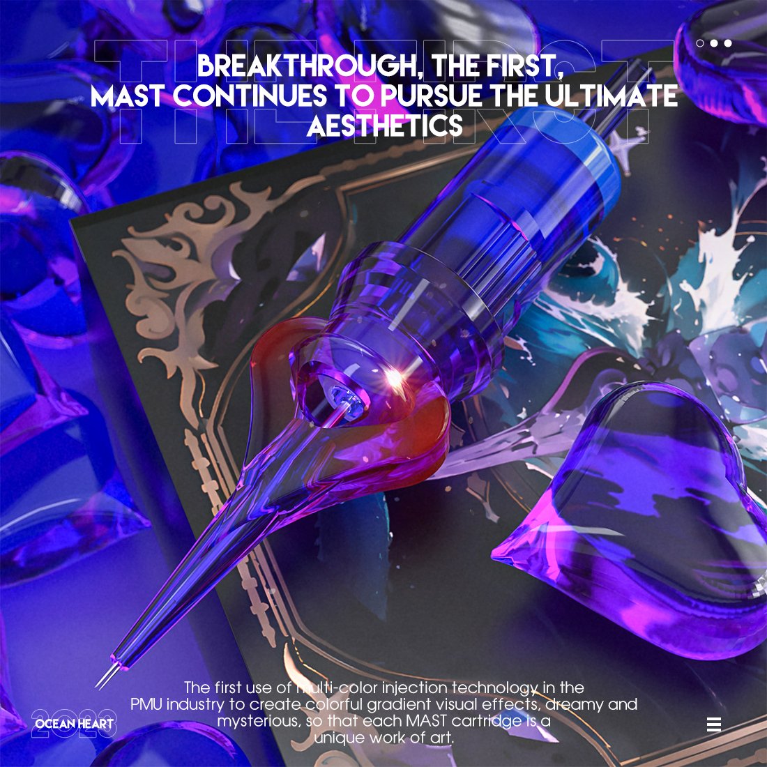 Mast Ocean Heart Aesthetic Design Disposable Tattoo Needle Cartridge Permanent Makeup