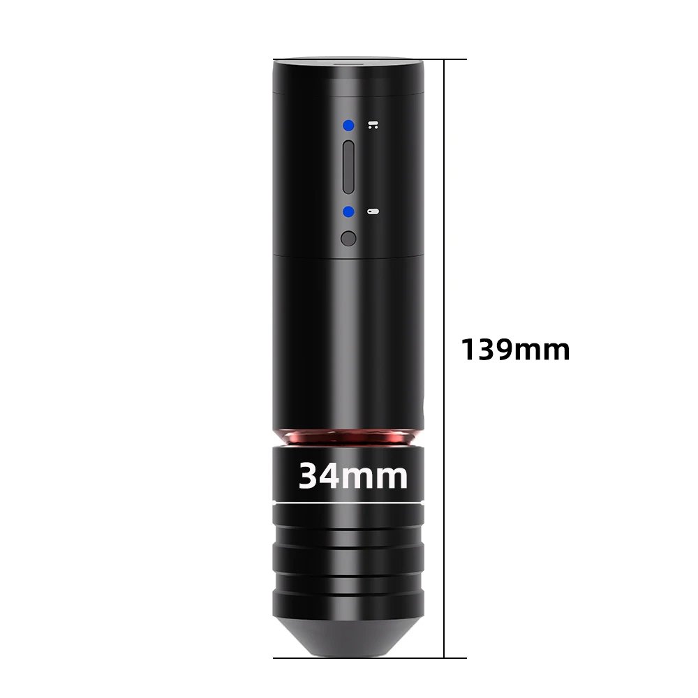 XNET Digital Display Rotary Battery Pen Wireless Tattoo Machine Complete Full Kit Set with Cartridge Needle for Body Art