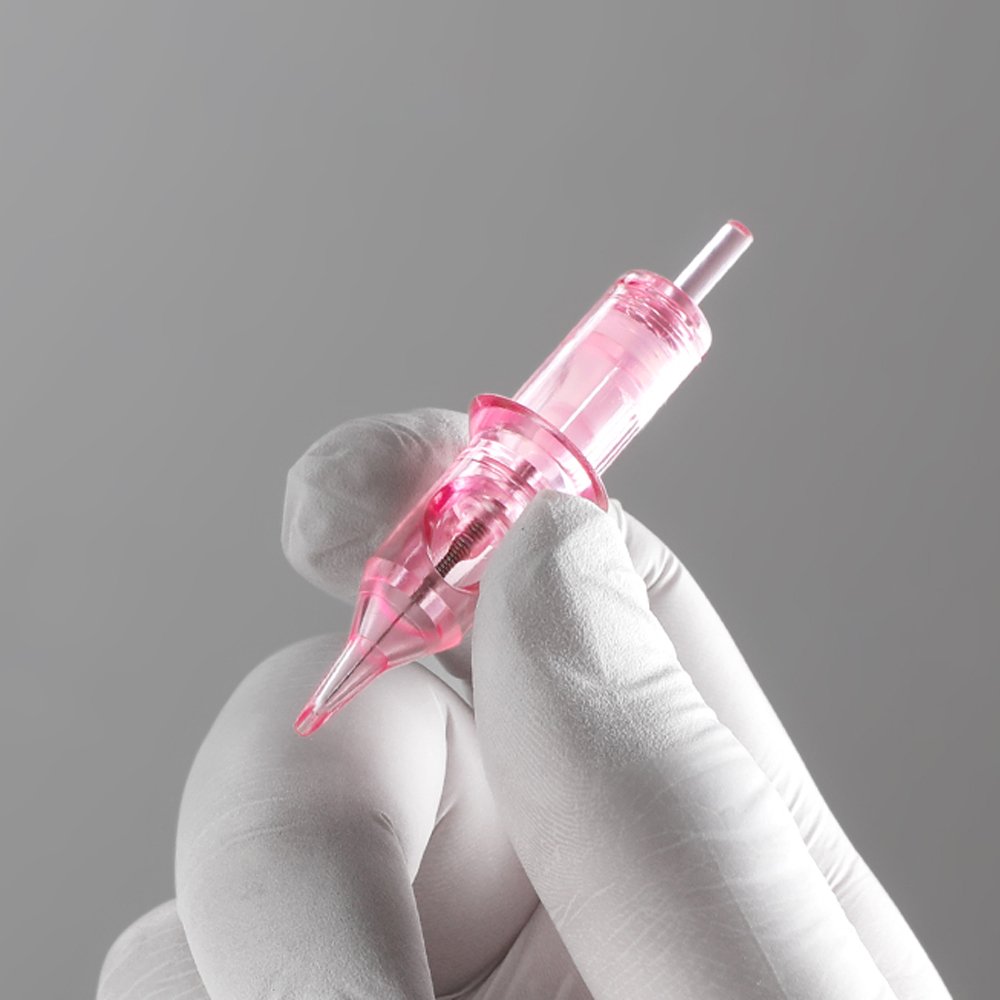 Universal 1R Needles Permanent Make Up Cartridge Supplies Beauty Studio Pink 0.25mm Permanent Makeup Machine Needle