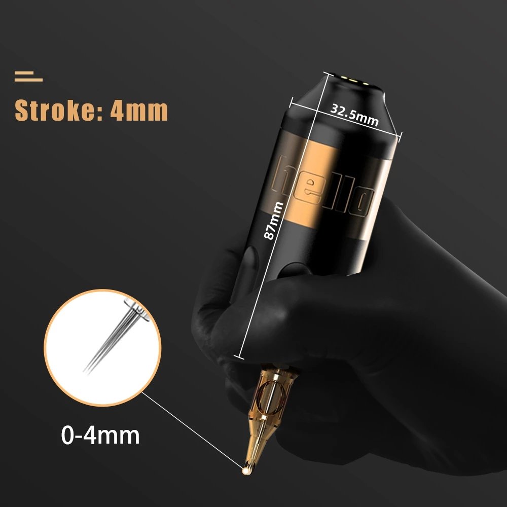 XNET Hello Strong Motor Professional Tattoo Rotary Pen Machine With Wireless Battery for Permanent Makeup Eyebrow Lip Tattoo