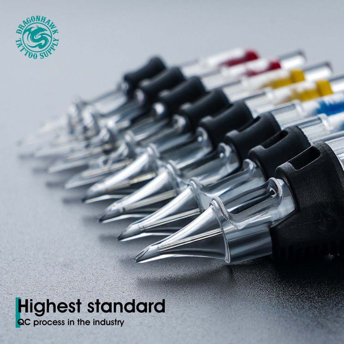 wholesale customized Disposable Tattoo Needles Cartridge 20pcs Tattoo Needles Cardridges With Finger Ledge For Tattoo Pen