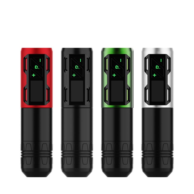 2021 EZ Newest Black Digital Scream Charging Wireless P make up Tattoo Machine Pen For Cartridge Tattoo Needle