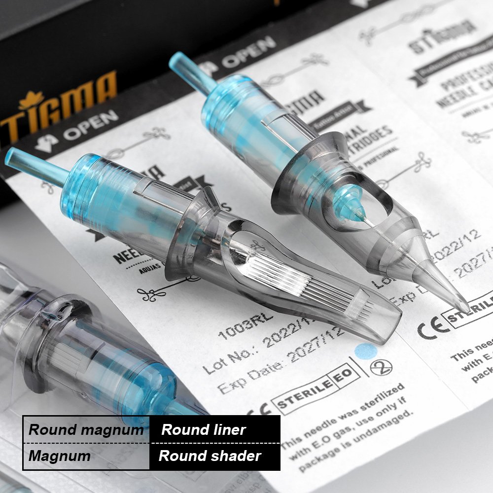 Wholesale Premium Soft Membrand Stigma Grey Tattoo Cartridges RL RS M1 RM Permanent Makeup Tattoo Cartridge Needles