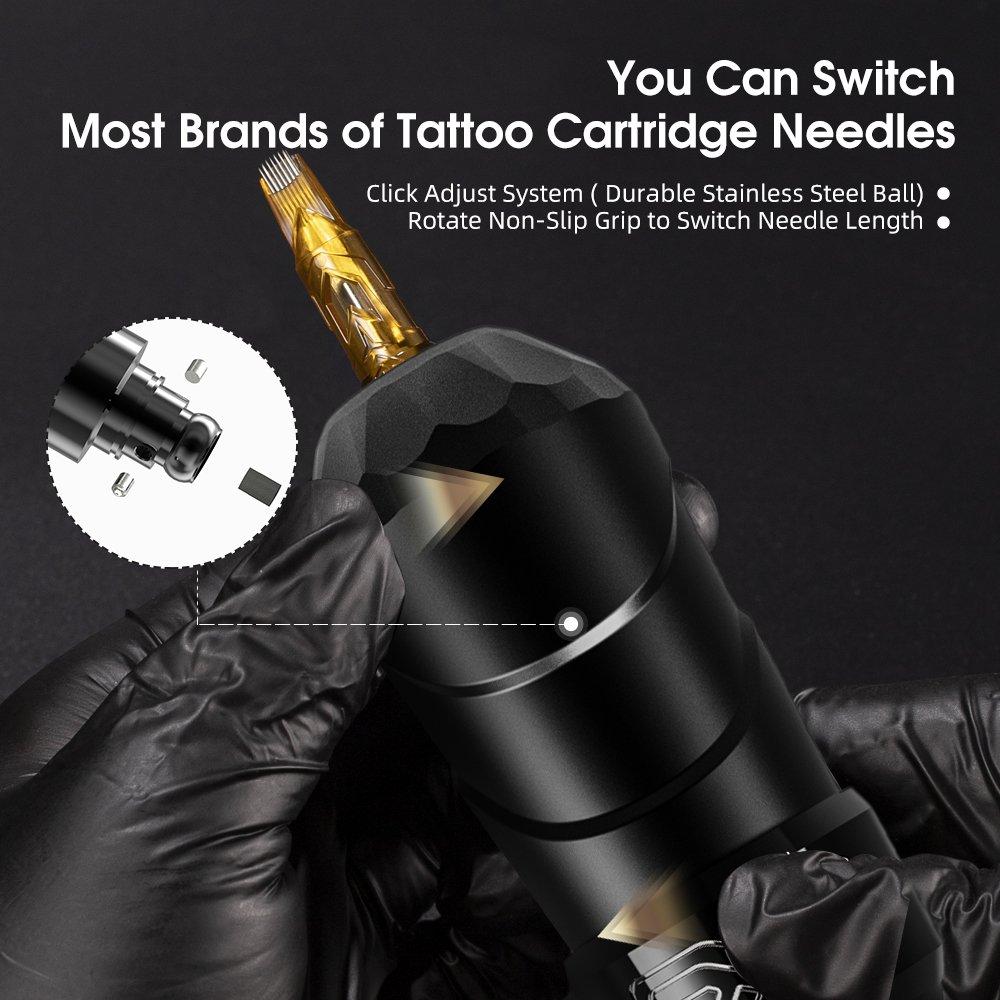 Ambition F L U X M A X Professional Powerful Coreless Motor Rotary Wireless Tattoo Machine Pen with Digital LED Display Battery